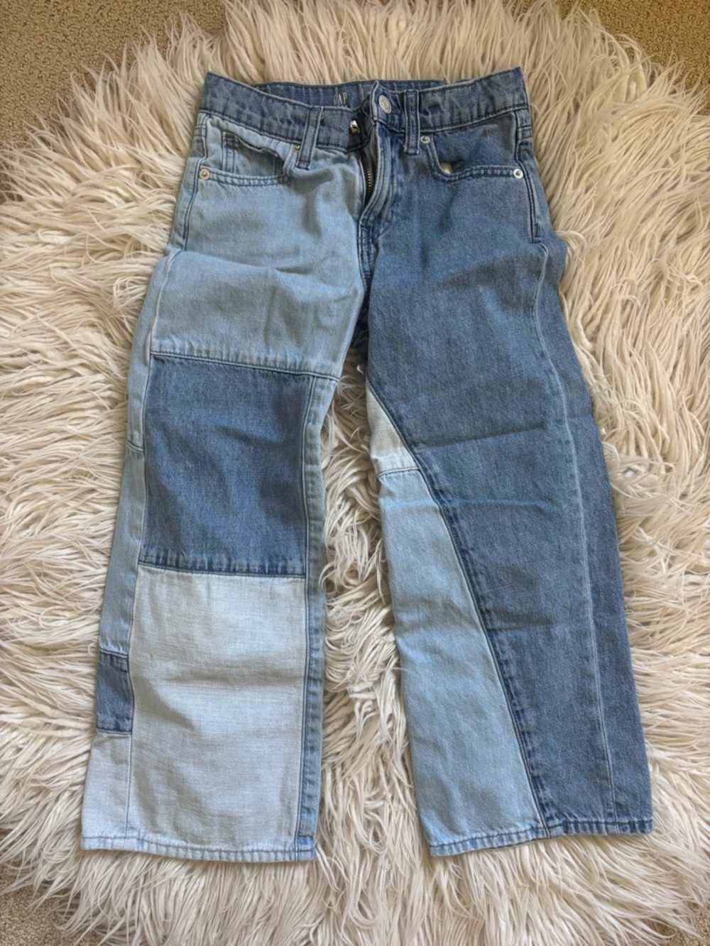 Girls low Rise Stride Patchwork Jeans 7